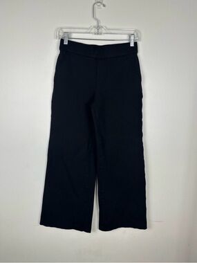 Spanx Black Ponte Wide Leg Pull On Pant Women’s Sz S